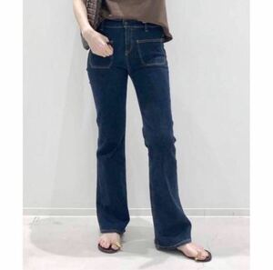 アパルトモン L'Appartement Deuxieme Classe フレア デニム Flare Denim デニムパンツ ジーンズ 紺 インディゴ 40 ドゥーズィエムクラス