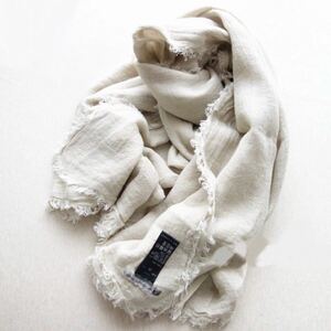 美品 2020SS アパルトモン L'Appartement MAISON DE VACANCES Linen Stole メゾンドバカンス リネン ストール 大判 無地