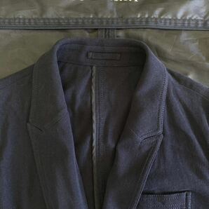 【春夏】BURBERRYLONDON バーバリーロンドン レディース44 大きいサイズ 長袖ジャケット ネイビー 日本製の画像4