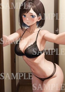 AM047 市川香菜 僕の心のヤバイやつ 僕ヤバ A4 同人 イラスト 巨乳 美少女 コスプレ Anime アニメ イラストアートポスター セクシーアート