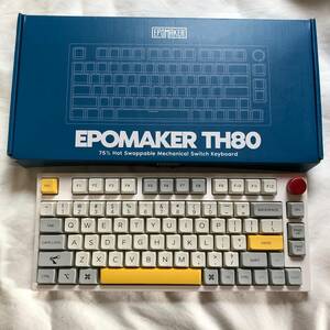 EPOMAKER theory TH80 75% ホットスワップ対応 RGB 2.4GHz/Bluetooth 5.0/有線 メカニカル ゲーミングキーボード