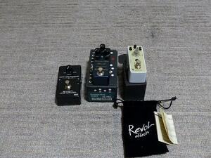 OneControl PrussianBlueReverb.とRevol.ThreeVERB.とMXRのブーストです