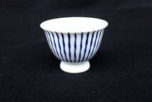 ◆09 高野清鳳 染付煎茶器 6客 ◆茶道具/ぐいみ/猪口/消費税0円_画像5