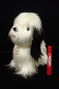 23▲昭和レトロ オールドイングリッシュシープドッグ ぬいぐるみ(高さ約28cm)▲犬/イヌ/SUKIYO DOLL/消費税0円