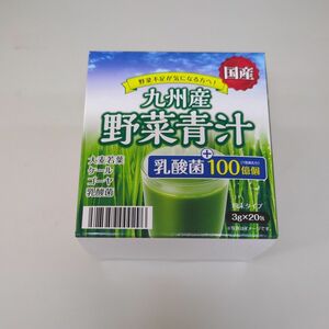 九州産　 野菜青汁　3g×20包　乳酸菌入☆外装箱は付きません☆大麦若葉　ケール　ゴーヤ