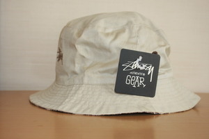 *STUSSY* Stussy панама двусторонний не использовался с биркой Vintage бесплатная доставка!!