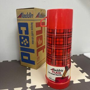 ● Aladdin's PLAID vacuum bottle アラジン魔法瓶 0.98 水筒 ホット アイス 対応 未使用品 ●