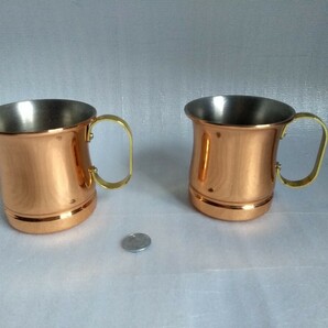 ホームウェア コッパー100 銅 マグカップ スレキズヨゴレハゲ変色等有 home ware copper100の画像1