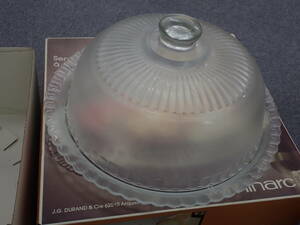 2567★Luminarc リュミナルク ガラスドーム ケーキ 保存　トレー：32センチ　カバー：27センチ　中古　経年保管品