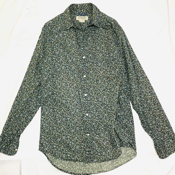 J.CREW ジェイクルー 花柄シャツ 90s 00s 総柄 プリーツ 古着 タウンクラフト 