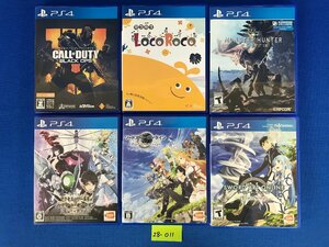 ★２８―０１１★ゲームソフトセット　PS4 ロコロコ/CALL DUTY BLACK OPS/モンハン ワールド/SAO 海外版 北米版 6点まとめて [60]