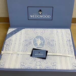 WEDGWOOD ウエッジウッド　ジャガードタオルシーツ　140×240　綿100％　ライトブルー　no.141