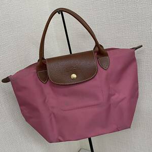 LONGCHAMP Long Champ tote bag p rear -ju pink ② smaller size no.84