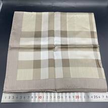 BURBERRY バーバリー ハンカチ グレー　チェック　no.39_画像3