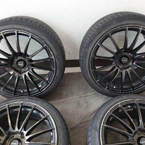 【\1000円売り切り】【中古品】【引取り歓迎】 Weds sport SA-15R 18インチ 8.5J ＋35 114.3 5H 225/40R18 4本セット sの画像3