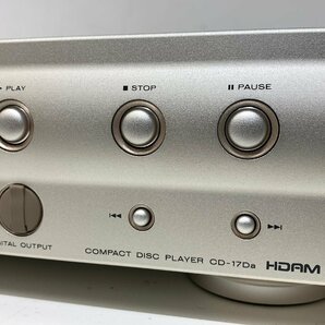 【ジャンク】Marantz CD-17Da＜トレイ不良＞リモコン付き マランツ CDプレーヤー MADE IN JAPAN CD-17DaAF ※引取り可 □100 20843077の画像4