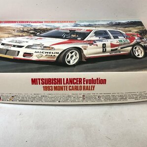 【未組立プラモデル】長谷川 MITSUBISHI ランサーエボリューション 1993モンテカルロラリー1/24《組説付》HASEGAWA 三菱 LANCER 日本製②▲の画像2