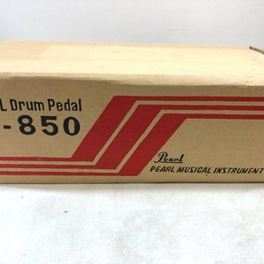 PEARL ドラムペダル P-850 / DRUM PEDAL PEARL MUSICAL INSTRUMENTAL 箱入り パール ▲の画像1