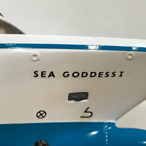 船舶模型 CUNARD Sea Goddess クルーズ客船 全長52cm 《アンテナ破損・ケース破損》 アクリルケース付き シーゴッデス 引き取り可 ◆の画像4
