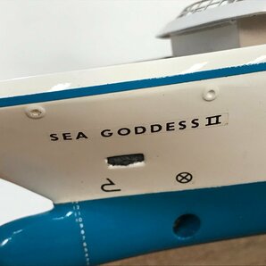 船舶模型 CUNARD Sea Goddess クルーズ客船 全長52cm 《アンテナ破損・ケース破損》 アクリルケース付き シーゴッデス 引き取り可 ◆の画像5