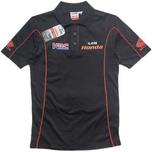 【LCR HONDA】MotoGP オフィシャル ポロシャツ【L】 BLACK（検：中上貴晶【30】 MotoGP HRC RC213V）