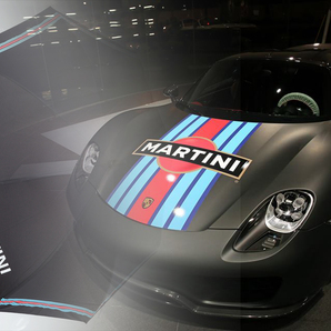 ☆【MARTINI PORSCHE Mororsports】 スポーツ ジャンプ 傘（1本）マルティーニ 傘 希少（検：Martini Porsche Carrera Cup）の画像1