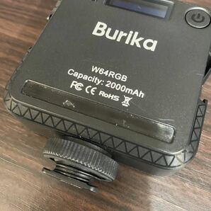Burika W64RGB LEDビデオライト RGBモード 充電式 写真撮影用照明 2000mAh USB-C ビデオライト カメラライトの画像6