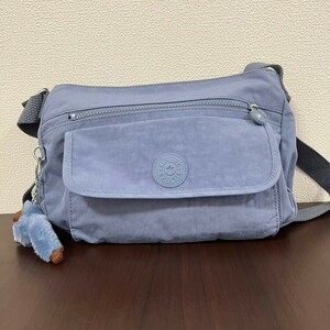 CD790NL KIPLING キプリング ナイロン ショルダーバッグ 斜め掛けバッグ 軽量カジュアル ブルー Kipling キプリングモンキー キーホルダー