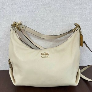 CD769NL COACH コーチ 14304 2way ショルダーバッグ マディソン レザー ヘイリー ホワイト系 アイボリー ハンドバッグ ショルダーバッグ 