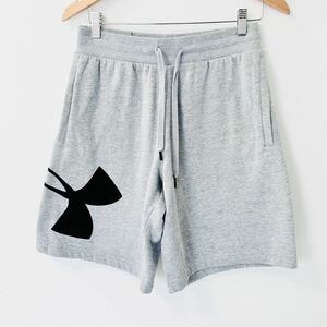 T03ii UNDER ARMOUR（アンダーアーマー） サイズLG(L位) ショートパンツ グレー スウェット パンツ レディース ロゴ