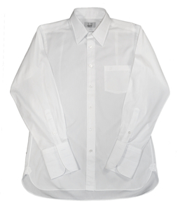 dunhill ダンヒル ORDER MADE カフスボタン 長袖 ワイシャツ サイズ不明（M相当） ホワイト 日本製 メンズ トップス