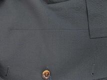 特価セール 定価6.9万 新品未使用品 テーラードジャケット 日本製 44L Sサイズ 夏物 黒 毛 シルク ウール 柄 高級紳士服 メンズスーツ510-1_画像6