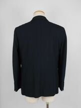 特価セール 定価6.9万 新品未使用品 テーラードジャケット 日本製 50L LL 夏物 黒 毛 シルク 高級紳士服 メンズ スーツ 大きいサイズ 510-2_画像2