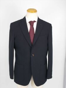 特価セール 定価6.9万 新品未使用品 テーラードジャケット 日本製 46L Mサイズ 夏物 黒 毛 シルク 男性用 ウール 柄 高級 メンズ スーツ510