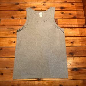 giru Dan GILDAN tank top unused goods gray L size 