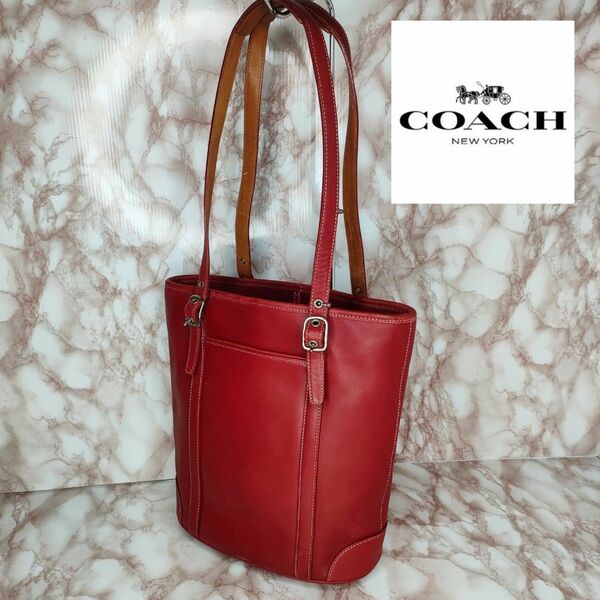 57　COACH　 コーチ　 レザー　肩掛け　 ショルダーバッグ