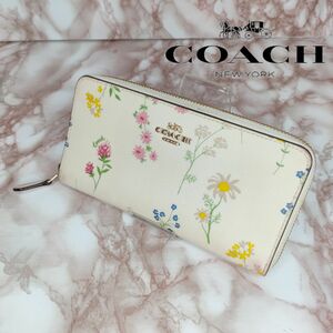 84　 COACH　 コーチ　 ラウンドファスナー　 長財布