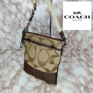 106　 COACH　 コーチ　 シグネチャー　 ショルダーバッグ