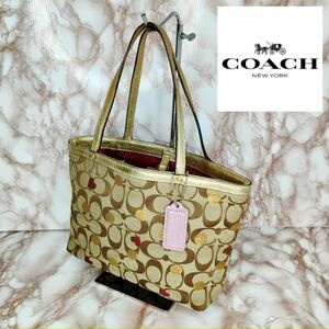 COACH　 コーチ　 シグネチャー　 ハンドバッグ　ミニ トートバッグ