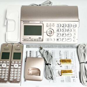 ☆送料無料 美品 パナソニック デジタルコードレスFAX KX-PD550DL N ピンクゴールド 子機1台付き 迷惑電話相談機能搭載 受話器コードレス