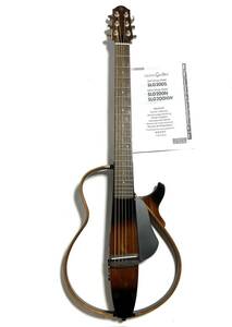 * free shipping superior article YAMAHA Yamaha silent guitar SLG200S TBS cigarettes Brown sun Burst Powered pick up system installing 