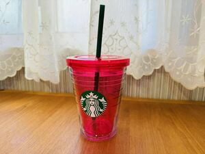 STARBUCKS スターバックス スタバ ロゴ コールド タンブラー ピンク 12fl oz 355ml