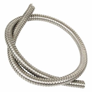 [ new goods immediate payment ] corrugate tube inside diameter 15mm 15φ length 1000mm 100cm 1m brake hose wiring code custom cover bike silver silver 