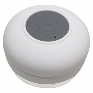 【新品即納】防水 Bluetooth対応 ワイヤレス スピーカー iPhone6/5 スマホ 白 小型スピーカー どこでも再生可能！