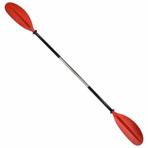 [ new goods immediate payment ]3 -step. angle adjustment . possibility! boat paddle red / red canoe kayak rubber boat paddle all aluminium paddle 