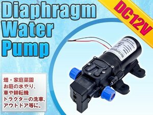 【新品即納】汎用 12V 小型 電動 ウォーター ポンプ ダイヤフラム 電動ポンプ 洗車 散水 高圧洗浄機 お庭の散水、洗車、アウトドア【B】