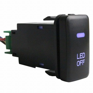 トヨタBタイプ プリウス NHW20 H15.9～H21.4 LED ブルー ON/OFFスイッチ 増設 USB スイッチ ホールカバー 電源 オルタネイト