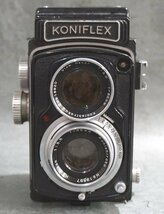 １円～【フィルムカメラ】二眼レフ KONIFLEX HAXANON 1:3.5 85mm コニフレックス_画像2