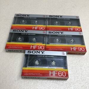 【SONY カセットテープ HF90 HF60 5点セット 未使用】ネコポス