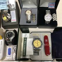 【箱入 腕時計 大量 まとめて 20本 セット メンズ レディース GENEVE CITIZEN ECODRIVE swiss military spalding avirex etc】_画像4